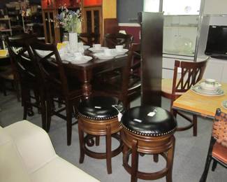bar stools / High Top Table w/6 chairs