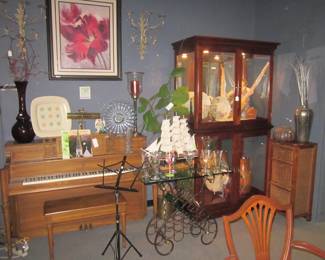 Large Display and Story & Clark Piano