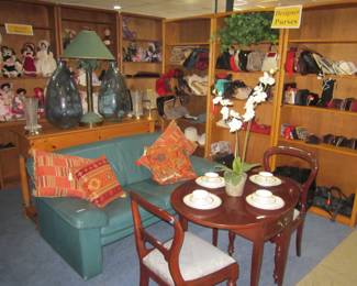 Leather Sofa / Designer Purses