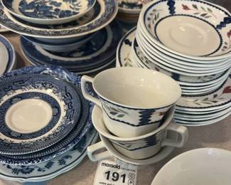 wsalad plates misc bowls teacups1911