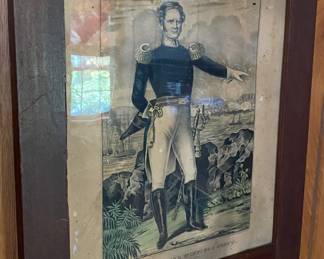 Old Major General Winfield Scott Lithograph