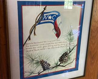 Framed North Carolina Print