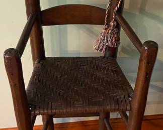 Primitive Cane Bottom Children's Chair