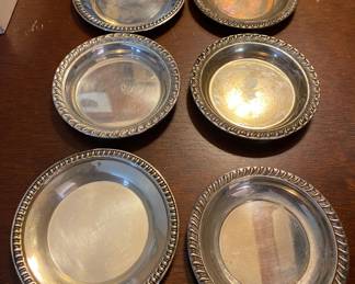 Small Sterling Plates/Bowls