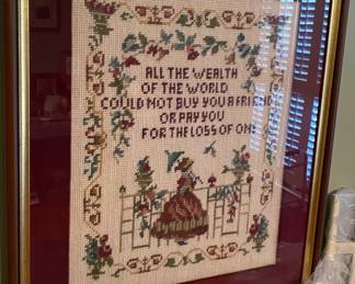 Nicely Framed Needlepoints