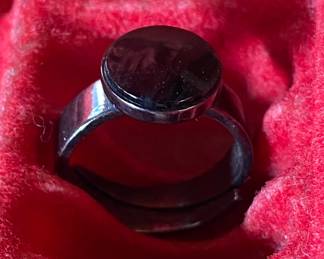 Vintage Sirokoru Finland Modernist Ring