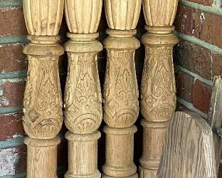 Wooden Unfinished Bed Posts