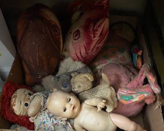 Vintage Plush and Dolls
