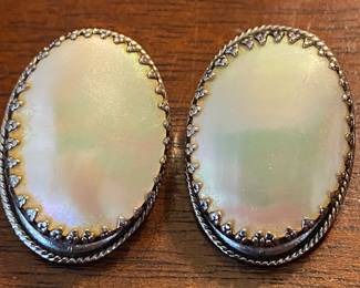 Large Whiting and Davis Earrings 