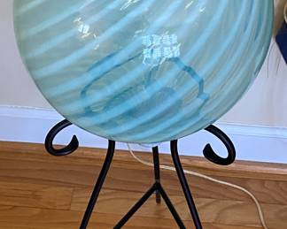 Art Glass Ball with Stand