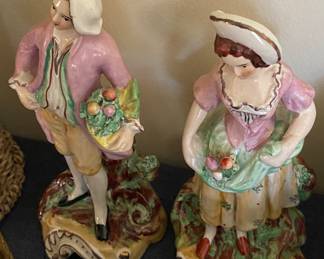 English Stafford Ware Figurines 