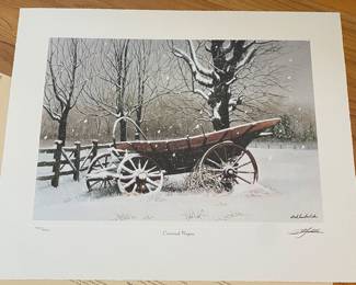 Bob Timberlake Signed and Numbered "Covered Wagon" Print
