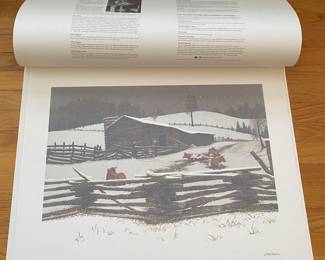 Signed and Numbered Bob Timberlake "Boone Winter" Print