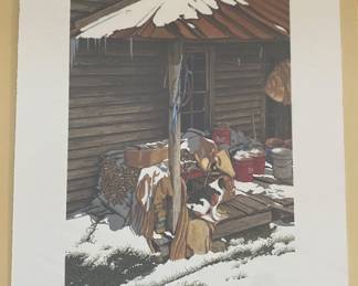 Signed and Numbered Bob Timberlake "Ray's Porch" Print