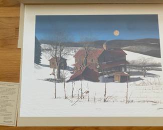Signed and Numbered Bob Timberlake "Ray's Moon" Print