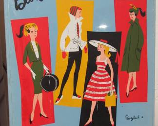 1961 Barbie Doll Case with Original Barbie & Ken, Vintage Clothes