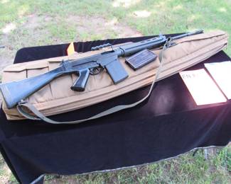 Pre-Ban FN FAL from Larry Vickers Collection, Serial Number indicates rifle was manufactured in the 1970s,

Only 20 rounds fired through the rifle,

Comes with several steel and Magpul magazines,
Certificate of authenticity showing rifle is from Larry Vickers collection