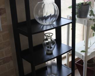 folding wood display bookcase