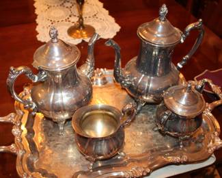 Towle silverplate tea service