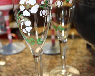 Perrier-Jouet flower glasses