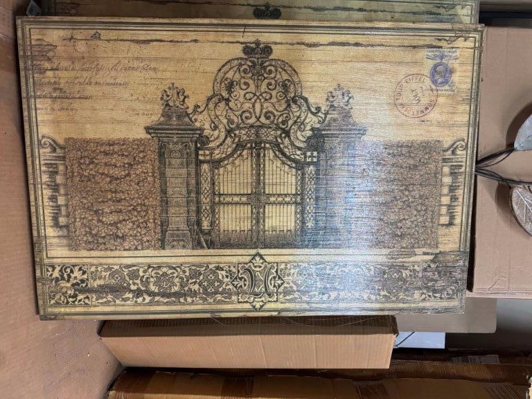 English gates plaque art