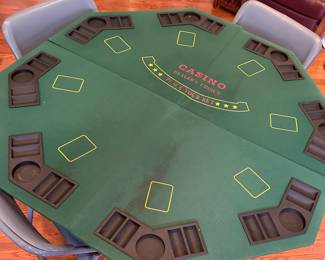 Casino Folding (with case) Poker Table Topper