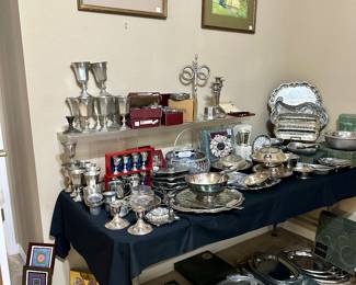 Pewter & Silver Plate Items