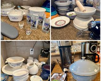 NICE Kitchen Items / Fiesta / Corning Cornflower Blue / Vintage Crocks