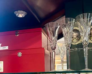 Waterford Crystal - 12 Days of Christmas Flutes & Waterford Tree Toppers/Finials