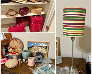 Hats / Luggage / Vintage Lamp / Camera & MORE