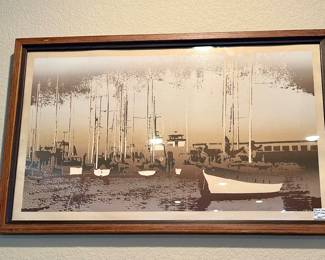 Signed & Numbered Michale Ponko 1979 Framed Art