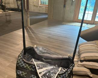 Large Dream Duffel Dance Competition Bag with retractable hanging rod and many garment bags