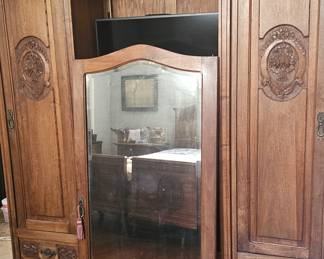 Armoire with mirror $250.00 as is 