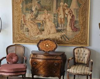 Huge antique tapestry