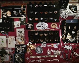 Goldplated rings and some sterling still available.  Now 75% off