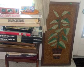 Board games framed art 