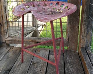 Tractor seat stool