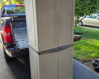 Plastic storage cabinet