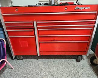 Snap on 58" rolling toolbox, 10 drawer