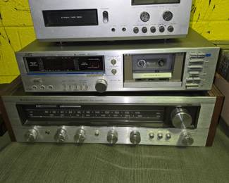 Vintage stereo components - Kenwood, Fisher, JVC