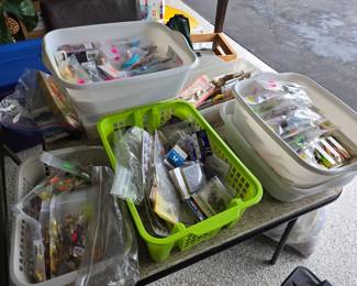 100s of fishing lures