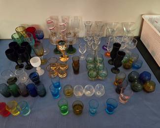 Vintage cordial / shot glass collection