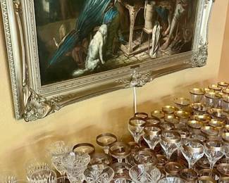 Cut Glass + European Oil Paintings