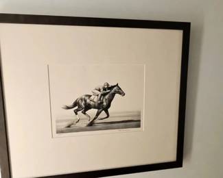 Signed Anderson Lithograph of Citation. Sunday’s price $225.00