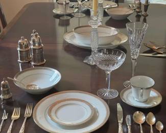 Assorted crystal and china, prices varry.