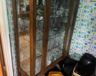 CABINETS FILLED WITH BRIC A BRAC AND ANTIQUES THROUGHOUT THE HOUSE