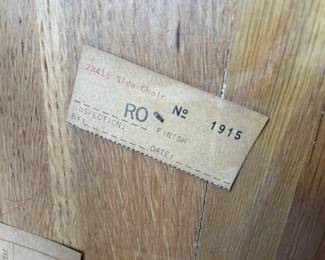 Label for side chair