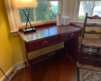 A second solid maple server with two drawers