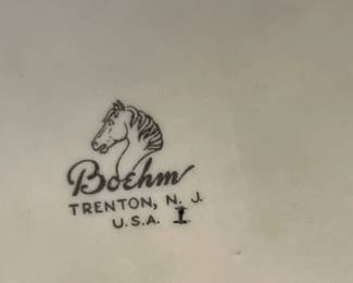 Boehm stamp for Baby Blue Birds in Nest