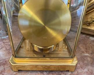 The back view of the Jaeger Le Coultre clock